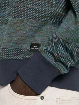 PS Paul Smith толстовка в полоску, синий