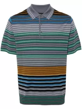 PS Paul Smith трикотажная рубашка поло в полоску, фиолетовый