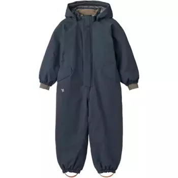 ПШЕНИЧНЫЙ зимний комбинезон «Snowsuit Miko Tech», водонепроницаемый, дышащий, с легкой подкладкой Wheat, темно-синий