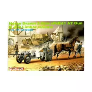 ПТ-пушка 2,8 см sPzB41 AT на конной тяге и передок JF8 с экипажем, Dragon Models - '39 to '45 Series - Germany (1:35)