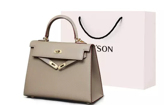 PT'SON Женская сумка, Абрикос с кофе - 10060