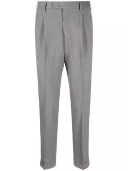 PT Torino брюки чинос со смещенной застежкой, серый
