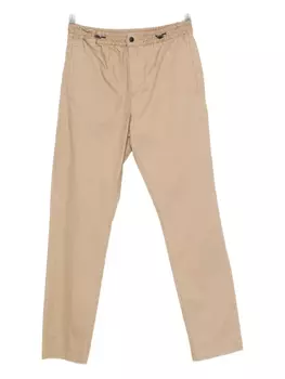 PT Torino брюки из хлопка с завязками, коричневый