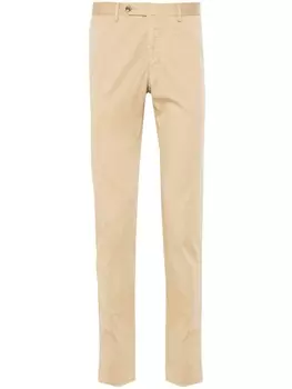 PT Torino pressed-crease slim-cut chinos, нейтральный цвет