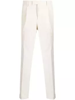 PT Torino прямые брюки со складками, нейтральный цвет