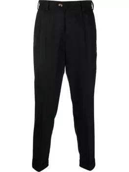PT Torino прямые брюки строгого кроя, черный