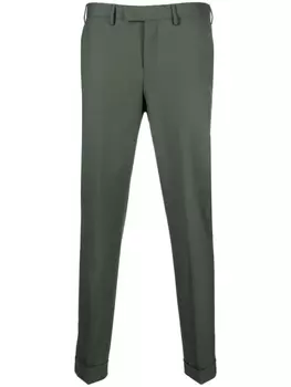 PT Torino прямые брюки строгого кроя, зеленый