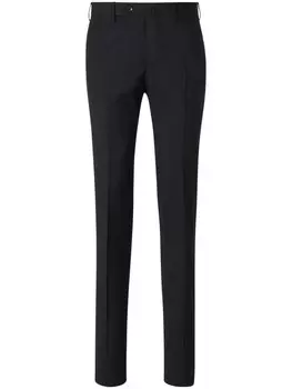 PT Torino шерстяные брюки узкого кроя, черный