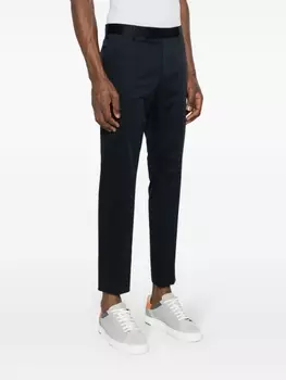 PT Torino строгие брюки средней посадки, синий