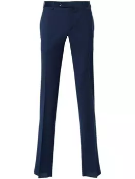 PT Torino строгие брюки средней посадки, синий