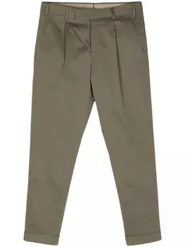 PT Torino строгие брюки средней посадки, зеленый