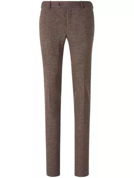 PT Torino укороченные брюки в ломаную клетку, коричневый