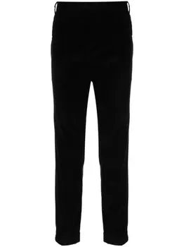 PT Torino вельветовые брюки прямого кроя, черный