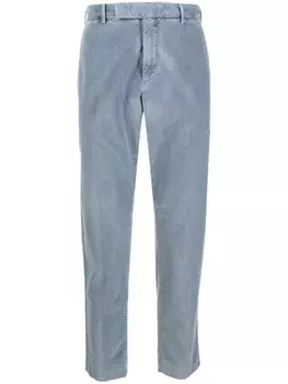 PT Torino вельветовые брюки прямого кроя, синий