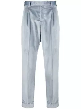 PT Torino зауженные бархатные брюки, синий