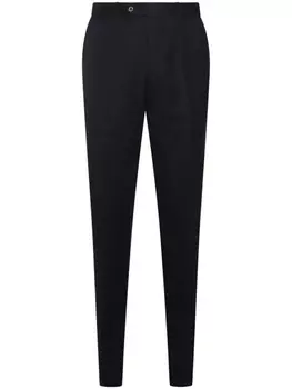 PT Torino зауженные брюки с застежкой на пуговицы, синий