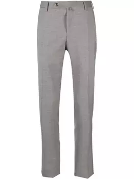 PT Torino зауженные брюки строгого кроя, серый