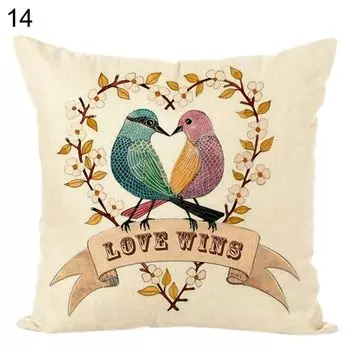 Птичья ветка, мягкая льняная подушка, чехол для дивана-кровати, украшение для дома-14 # Stuttg