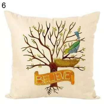 Птичья ветка, мягкая льняная подушка, чехол для дивана-кровати, украшение для дома-6 # Stuttg