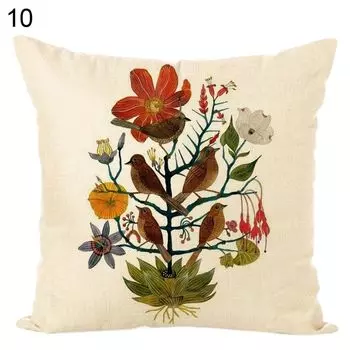 Птичья ветка, мягкая льняная подушка, чехол для дивана-кровати, украшение для дома-10 # Stuttg