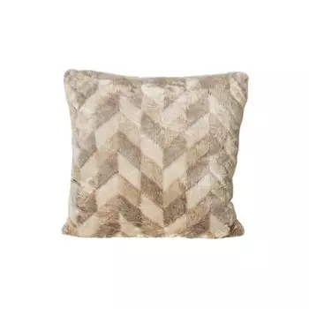 PTMD Декоративная подушка Kathleen - 60x10x60 см - искусственный мех - кремовый