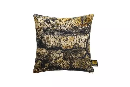 ПТМД Ривс Декоративная подушка - 45х10х45 см - бархат - коричневый PTMD