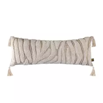 ПТМД Zalie Декоративная подушка - 90x3x35 см - Хлопок - Натуральный PTMD