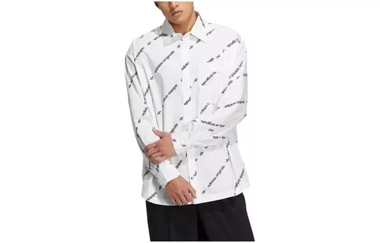 Ptn Рубашка Унисекс Белая Adidas Originals, белый