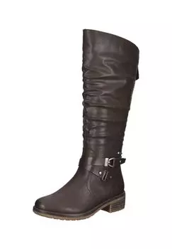 ПУ ботинки BAMA, темно-коричневый