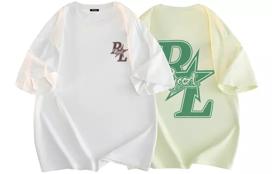 Pucca Футболка унисекс, [Белый + бордовый] комплект из двух частей