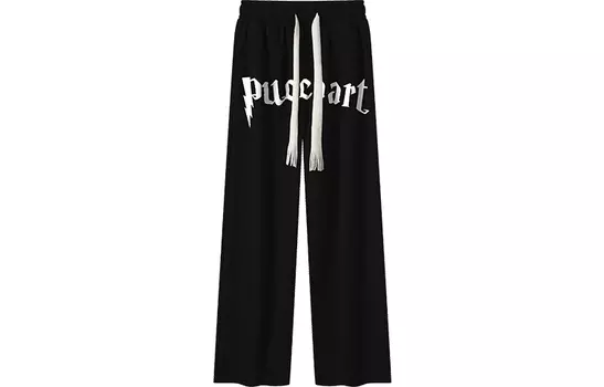 Pucca Повседневные брюки унисекс, Черный на флисовой подкладке