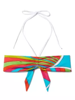 PUCCI боди бандо с принтом Iride, красный