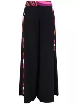 PUCCI Брюки-палаццо с принтом Iride, черный