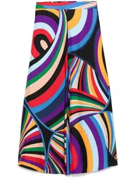 PUCCI брюки с принтом Iride, черный