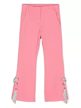 Pucci брюки с ремешками, розовый