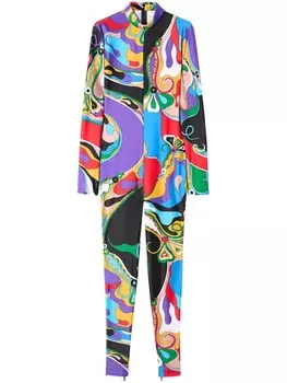 PUCCI дутый комбинезон с высоким воротником, синий