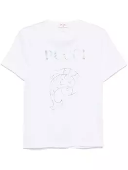 PUCCI футболка с логотипом, белый