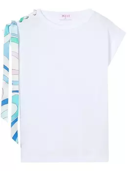 PUCCI футболка с принтом Marmo, белый