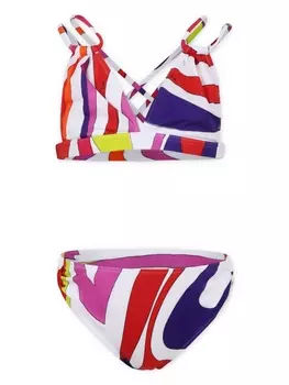 PUCCI Junior бикини с принтом Marmo