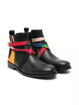 PUCCI Junior ботинки с принтом Iride, черный