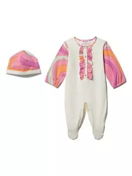 PUCCI Junior комплект для вырастания младенцев с принтом «мармо», розовый