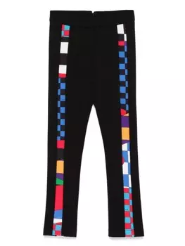 PUCCI Junior леггинсы с принтом Giardino, черный