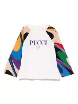 PUCCI Junior рубашка с принтом Iride, белый