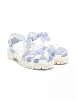 PUCCI Junior сандалии с принтом Onde, синий
