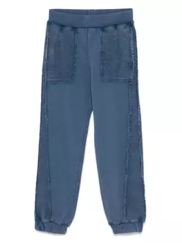 PUCCI Junior спортивные брюки со вставками, синий