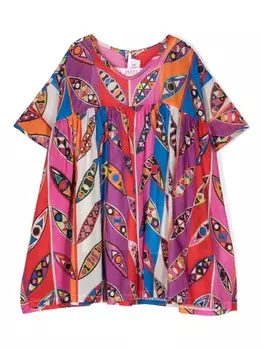 Pucci кафтан с принтом Girandole, розовый