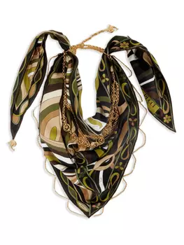 PUCCI колье Foulard, золотой