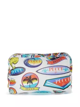 PUCCI косметичка с логотипом, белый