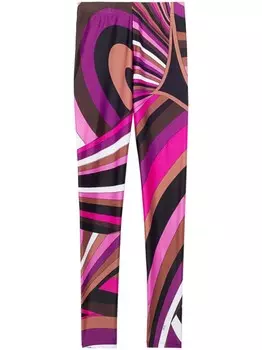 PUCCI леггинсы с радужным принтом, розовый