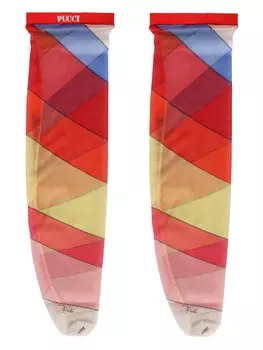 PUCCI носки с принтом, красный